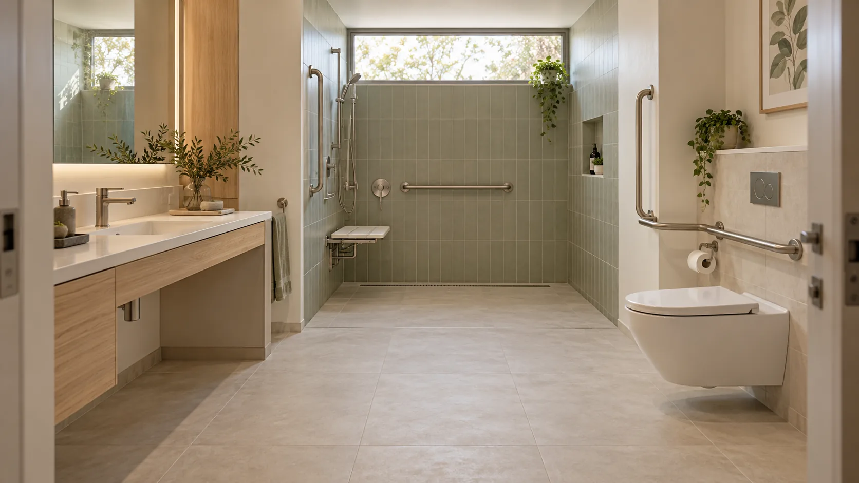 NDIS Bathroom Modification design illustration