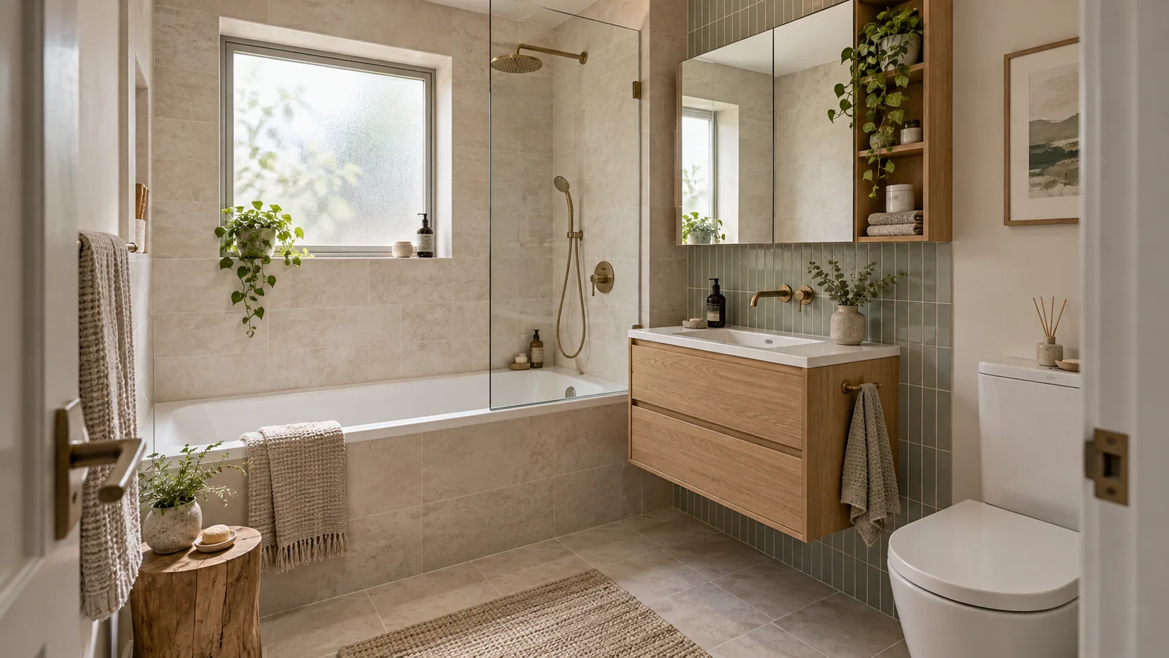 Apartment renovations: illustrative bathroom design